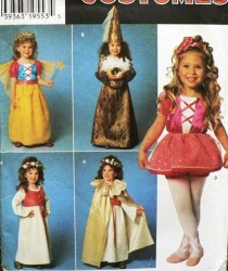 7378 FAIRY PRINCESS GOWNS, BALLERINA, WINGS, CAPE PATTERN 3-8